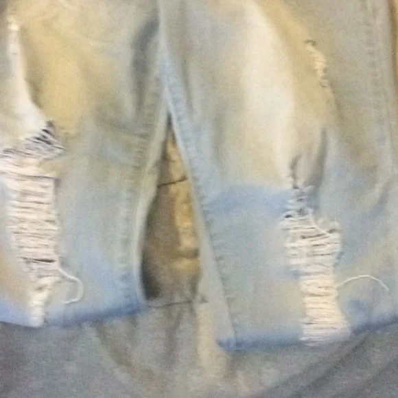 JESSICA SIMPSON light blue denim distressed jeans - Picture 2 of 7